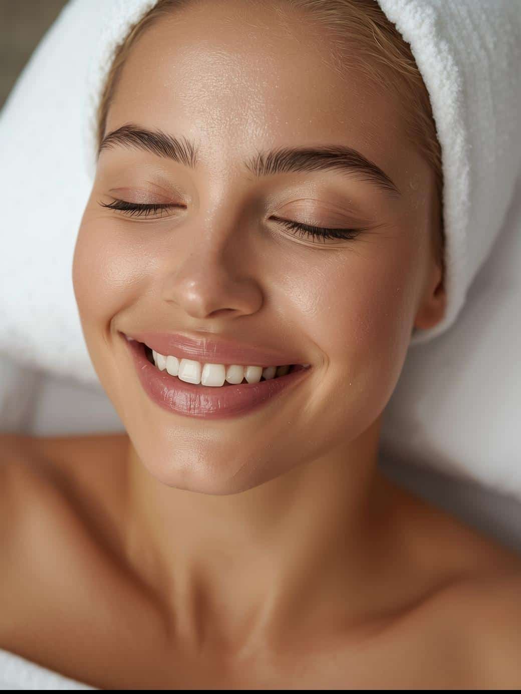 Carboxythérapie pour une peau éclatante et revitalisée à Nice Femme rayonnante après un soin de carboxythérapie pour une peau revitalisée au Centre Esthétique des Musiciens à Nice.